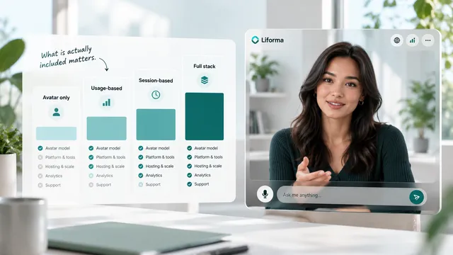 Illustration representing the cost of interactive AI avatar experiences
