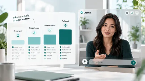 Illustration representing the cost of interactive AI avatar experiences
